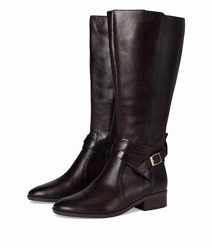 送料無料 ナチュラライザー Naturalizer レディース 女性用 シューズ 靴 ブーツ ミッドカフ Rena2 Extra Wide Calf Boots - Brown Leather