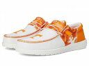 送料無料 ヘイデュード Hey Dude メンズ 男性用 シューズ 靴 ローファー Wally Tri Varsity Mesh - Orange/White