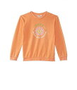 楽天グッズ×グッズ送料無料 ロキシー Roxy Kids 女の子用 ファッション 子供服 パーカー スウェット ジャケット Music and Me Crew Sweatshirt （Little Kids/Big Kids） - Tangerine