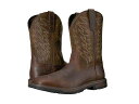 送料無料 アリアト Ariat メンズ 男性用 シューズ 靴 ブーツ ワークブーツ Groundbreaker Wide Square Toe - Brown