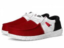 送料無料 ヘイデュード Hey Dude メンズ 男性用 シューズ 靴 ローファー Wally Tri Varsity Mesh - Red/Navy