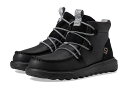 送料無料 ヘイデュード Hey Dude レディース 女性用 シューズ 靴 ブーツ チャッカブーツ アンクル Reyes Boot Leather - Black/Black