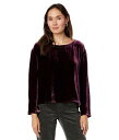  AC[tBbV[ Eileen Fisher fB[X p t@bV uEX Ballet Neck Top - Sweet Plum