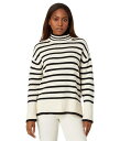 送料無料 ラッキーブランド Lucky Brand レディース 女性用 ファッション ブラウス Striped Mock Neck Tunic - Whitecap Grey Black