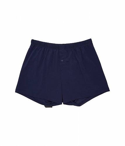 ̵ ϥ Hanro   եå  Cotton Sporty Knit Boxer - Midnight Navy