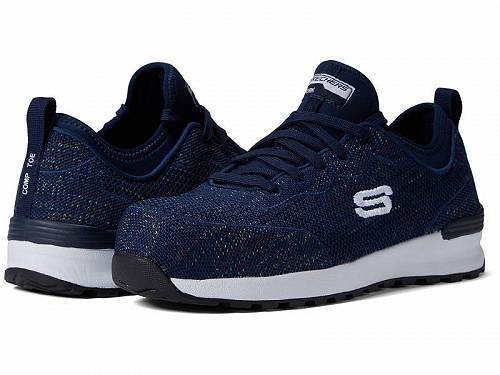 送料無料 スケッチャーズ SKECHERS Work レディース 女性用 シューズ 靴 スニーカー 運動靴 Bulkin – Balran Comp Toe - Navy/White