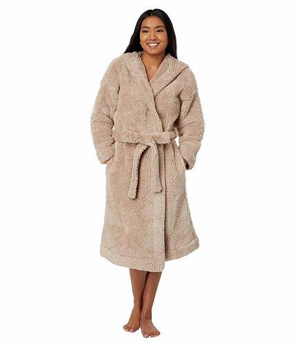 送料無料 Skin レディース 女性用 ファッション パジャマ 寝巻き バスローブ Recycled Plush Wyleen Robe - Nutmeg