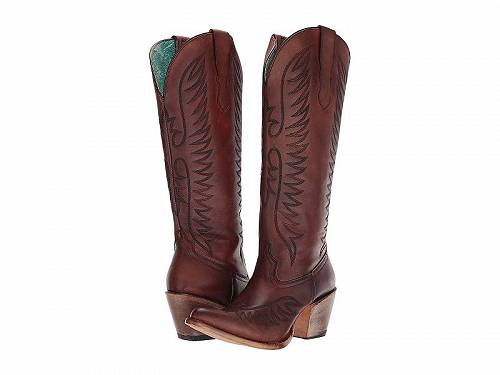 送料無料 コーラルブーツ Corral Boots レディース 女性用 シューズ 靴 ブーツ ウエスタンブーツ E1570 - Cognac