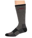 送料無料 ダーンタフバーモント Darn Tough Vermont メンズ 男性用 ファッション ソックス 靴下 スリッパ Coolmax Boot Socks Full Cushion - Gray/Black