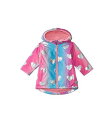 送料無料 Hatley Kids 女の子用 ファッション 子供服 アウター ジャケット レインコート Fun Hearts Microfiber Jacket (Toddler/Little Kids/Big Kids) - Pink