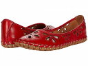 送料無料 スプリングステップ Spring Step レディース 女性用 シューズ 靴 フラット Rayely - Red Leather