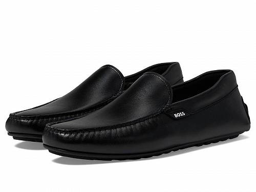 送料無料 ボス BOSS メンズ 男性用 シューズ 靴 ローファー Noel Smooth Leather Moccasins - Black Midnight