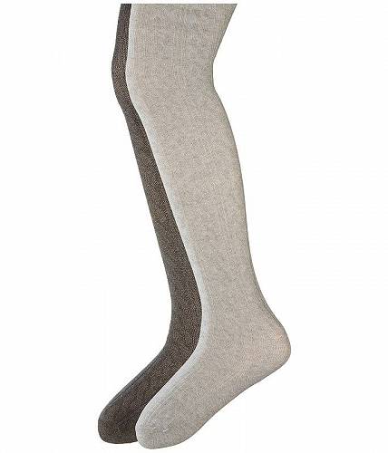  WFtF[Y\bNX Jefferies Socks ̎qp t@bV q XgbLO Cable Tights 2-Pack (Toddler/Little Kid/Big Kid) - Charcoal/Grey Heather