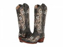 送料無料 コーラルブーツ Corral Boots レディース 女性用 シューズ 靴 ブーツ ウエスタンブーツ L5175 - Black/Multi