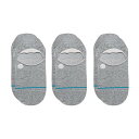  X^X Stance t@bV \bNX C Icon No Show 3-Pack - Heather Grey