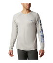 送料無料 コロンビア Columbia メンズ 男性用 ファッション アクティブシャツ Terminal Tackle Heather Long Sleeve Shirt - Cool Grey Heather/Vivid Blue Logo