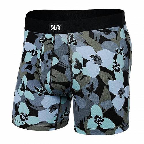 送料無料 サックスアンダーウエアー SAXX UNDERWEAR メンズ 男性用 ファッション 下着 Daytripper Boxer Brief Fly - Camo Flowers/Blue Fog