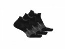  t[`AY Feetures t@bV \bNX C Elite Ultra Light No Show Tab 3-Pair Pack - Black