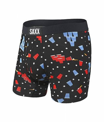 楽天グッズ×グッズ送料無料 サックスアンダーウエアー SAXX UNDERWEAR メンズ 男性用 ファッション 下着 Vibe Super Soft Boxer Brief - Black Beer Champs