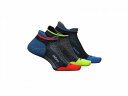  t[`AY Feetures t@bV \bNX C Elite Max Cushion No Show Tab 3-Pair Pack - Tech Blue/Midnight Neon/Atmospheric Blue