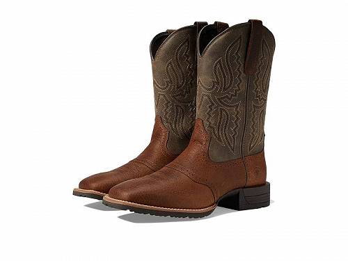 こちらの商品は アリアト Ariat メンズ 男性用 シューズ 靴 ブーツ ウエスタンブーツ Hybrid Ranchway Western Boot - Earth です。 注文後のサイズ変更・キャンセルは出来ませんので、十分なご検討の上でのご注文をお願いいたします。 ※靴など、オリジナルの箱が無い場合がございます。ご確認が必要な場合にはご購入前にお問い合せください。 ※画面の表示と実物では多少色具合が異なって見える場合もございます。 ※アメリカ商品の為、稀にスクラッチなどがある場合がございます。使用に問題のない程度のものは不良品とは扱いませんのでご了承下さい。 ━ カタログ（英語）より抜粋 ━ Give your outfits an improved touch of style with the uber-stylish Ariat(R) Hybrid Ranchway Western Boot. Designed with the shock-sheild technology, the western boots provide ergonomic support. These feature a squared toe shape, a curved top, pull straps, and intricate detailing on the shaft. The boots come with a premium leather upper and Removable Energy Max(TM) anti-fatigue insole for maximum comfort. Pull-on style. Block heel. Duratread(TM) outsole. ※掲載の寸法や重さはサイズ「9, width D - Medium」を計測したものです. サイズにより異なりますので、あくまで参考値として参照ください. 実寸（参考値）： Heel Height: 約 3.81 cm Weight: 2 lbs Shaft: 約 27.94 cm ■サイズの幅(オプション)について Slim &lt; Narrow &lt; Medium &lt; Wide &lt; Extra Wide S &lt; N &lt; M &lt; W A &lt; B &lt; C &lt; D &lt; E &lt; EE(2E) &lt; EEE(3E) ※足幅は左に行くほど狭く、右に行くほど広くなります ※標準はMedium、M、D(またはC)となります ※メーカー毎に表記が異なる場合もございます