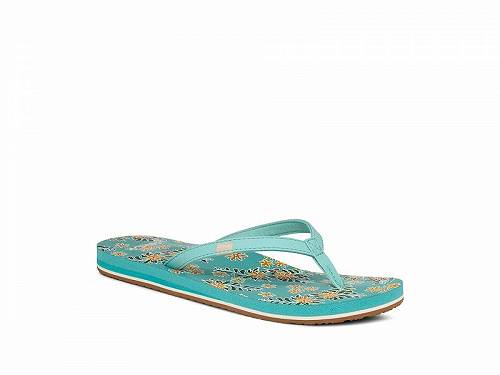 送料無料 サヌーク Sanuk レディース 女性用 シューズ 靴 サンダル Yoga Joy Vintage Floral - Aqua Splash