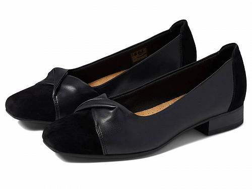 こちらの商品は クラークス Clarks レディース 女性用 シューズ 靴 フラット Tilmont Dalia - Black Combi です。 注文後のサイズ変更・キャンセルは出来ませんので、十分なご検討の上でのご注文をお願いいたします。 ※靴など、オリジナルの箱が無い場合がございます。ご確認が必要な場合にはご購入前にお問い合せください。 ※画面の表示と実物では多少色具合が異なって見える場合もございます。 ※アメリカ商品の為、稀にスクラッチなどがある場合がございます。使用に問題のない程度のものは不良品とは扱いませんのでご了承下さい。 ━ カタログ（英語）より抜粋 ━ Step up your every day style with ease in the Clarks(TM) Tilmont Dalia flats. Slide on style. Twisted design at top of foot. Velvet-style fabric on toe cap and back of heels. Squared toe silhouette. Low stacked heels. Leather and textile uppers. Textile linings and insoles. Textile and synthetic outsoles. ※掲載の寸法や重さはサイズ「9, width B - Medium」を計測したものです. サイズにより異なりますので、あくまで参考値として参照ください. 靴の重さは片側のみのものとなります. 実寸（参考値）： Heel Height: 約 2.54 cm Weight: 約 230 g ■サイズの幅(オプション)について Slim &lt; Narrow &lt; Medium &lt; Wide &lt; Extra Wide S &lt; N &lt; M &lt; W A &lt; B &lt; C &lt; D &lt; E &lt; EE(2E) &lt; EEE(3E) ※足幅は左に行くほど狭く、右に行くほど広くなります ※標準はMedium、M、D(またはC)となります ※メーカー毎に表記が異なる場合もございます