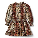 送料無料 Janie and Jack 女の子用 ファッション 子供服 ドレス Animal Print Satin Dress (Toddler/Little Kids/Big Kids) - Multicolor