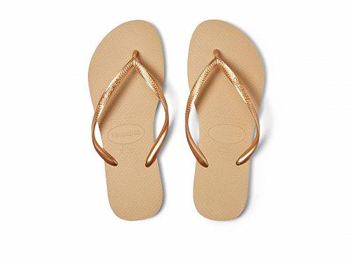 送料無料 ハワイアナス Havaianas レディース 女性用 シューズ 靴 サンダル Slim Flip Flop Sandal - Golden