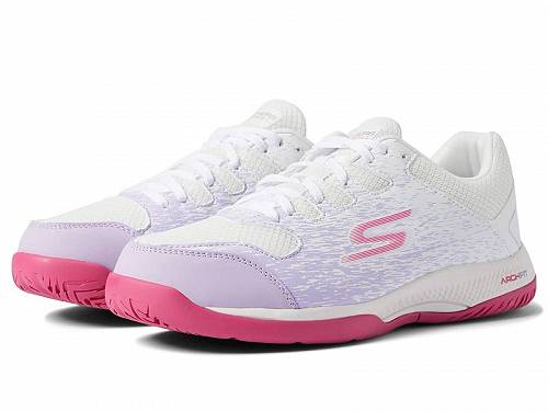 送料無料 スケッチャーズ SKECHERS レディース 女性用 シューズ 靴 スニーカー 運動靴 Go Train Arch Fit Viper Court - Pickleball - White/Lavender