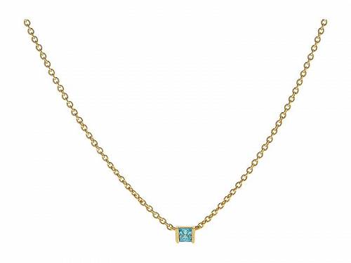  Madewell fB[X p WG[ i lbNX Delicate Collection Birthstone Necklace - Aquamarine