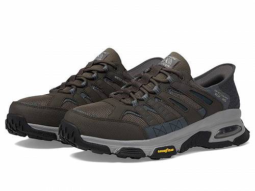 送料無料 スケッチャーズ SKECHERS メンズ 男性用 シューズ 靴 スニーカー 運動靴 Skech-Air Envoy Emissary Hands Free Slip-Ins - Gray/Brown