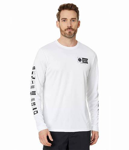 送料無料 Salty Crew メンズ 男性用 スポーツ・アウトドア用品 水着 ラッシュガード スイムシャツ Alpha Long Sleeve Sunshirt - White