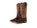 こちらの商品は アリアト Ariat レディース 女性用 シューズ 靴 ブーツ ウエスタンブーツ Frontier Daniella Western Boot - Brazen Tan/Sanded White です。 注文後のサイズ変更・キャンセルは出来ませんので、十分なご検討の上でのご注文をお願いいたします。 ※靴など、オリジナルの箱が無い場合がございます。ご確認が必要な場合にはご購入前にお問い合せください。 ※画面の表示と実物では多少色具合が異なって見える場合もございます。 ※アメリカ商品の為、稀にスクラッチなどがある場合がございます。使用に問題のない程度のものは不良品とは扱いませんのでご了承下さい。 ━ カタログ（英語）より抜粋 ━ Ariat(R) brings you the Frontier Daniella Western Boots, perfect for all kinds of occassions. This pair is made of premium leather upper and is adorned with an allover multicolored design. The square moc toe design complements the short stacked heel. These are easy to wear due to the presence of pull tab on the back. Leather lining. Pull-on style. Embroidered stitch pattern. Easy pull-on style. Double stitch welt. Contoured All Day Cushioning insole. Duratread heel tap. Hand-nailed, color-stained veg-tan leather outsole. ※掲載の寸法や重さはサイズ「9, width B - Medium」を計測したものです. サイズにより異なりますので、あくまで参考値として参照ください. 実寸（参考値）： Heel Height: 約 3.81 cm Weight: 約 770 g Circumference: 約 35.56 cm Shaft: 約 33.02 cm ■サイズの幅(オプション)について Slim &lt; Narrow &lt; Medium &lt; Wide &lt; Extra Wide S &lt; N &lt; M &lt; W A &lt; B &lt; C &lt; D &lt; E &lt; EE(2E) &lt; EEE(3E) ※足幅は左に行くほど狭く、右に行くほど広くなります ※標準はMedium、M、D(またはC)となります ※メーカー毎に表記が異なる場合もございます