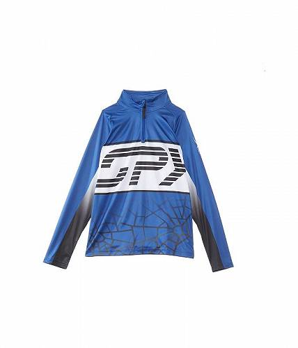 送料無料 スパイダー Spyder Kids 男の子用 ファッション 子供服 アクティブウエアシャツ Web 1/2 Zip Top (Big Kids) - Electric Blue