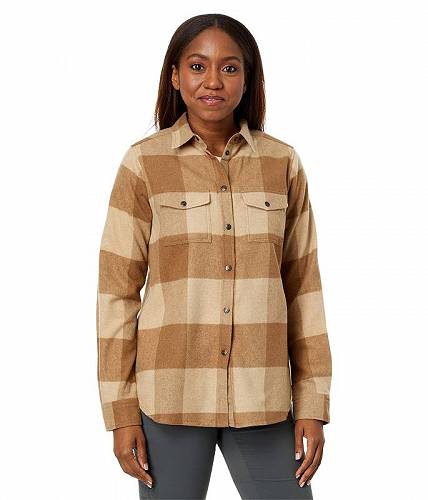 フェールラーベン 送料無料 フェールラーベン Fjallraven レディース 女性用 ファッション ボタンシャツ Canada Shirt - Buckwheat Brown/Light Beige