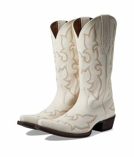 送料無料 アリアト Ariat レディース 女性用 シューズ 靴 ブーツ ウエスタンブーツ Jennings StretchFit Western Boot - Distressed Ivory