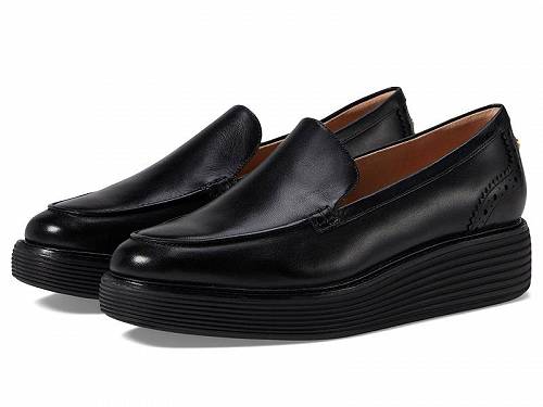 送料無料 コールハーン Cole Haan レディース 女性用 シューズ 靴 フラット Originalgrand Platform Venetian Loafer - Black/Black
