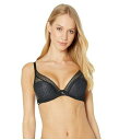 送料無料 Chantelle レディース 女性用 ファッション 下着 ブラジャー Festivite Lace Plunge Bra - Black