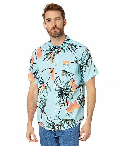  r{ Billabong Y jp t@bV {^Vc Sundays Short Sleeve Woven - Tide Pool