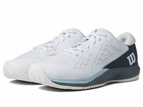 送料無料 ウィルソン Wilson レディース 女性用 シューズ 靴 スニーカー 運動靴 Rush Pro Ace Pickleball Shoes - White/Stormy Weather/Baby Blue