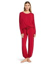  Go[WFC Eberjey fB[X p t@bV pW} Q Gisele Slouchy Pajama Set - Haute Red/Haute Red