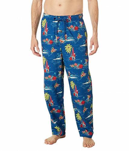 送料無料 トミーバハマ Tommy Bahama メンズ 男性用 ファッション 子供服 パジャマ 寝巻き 下着 Woven Pajama Pants - Beach Santa