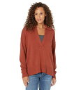 送料無料 Elliott Lauren レディース 女性用 ファッション セーター Cotton Cashmere Deep V Polo Sweater - Copper