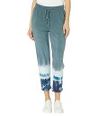 送料無料 モッドオードック Mod-o-doc レディース 女性用 ファッション パンツ ズボン Tie-Dye Cotton Modal Spandex Terry Cuffed Cropped Pants - Remote Gray