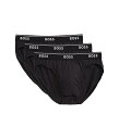 送料無料 ボス BOSS メンズ 男性用 ファッション 下着 3-Pack Brief Classic - Black