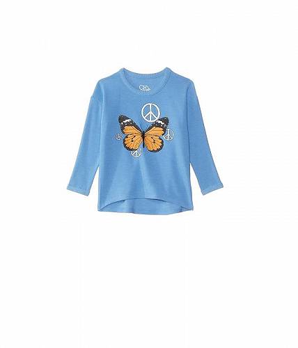 こちらの商品は Chaser Kids 女の子用 ファッション 子供服 パーカー スウェット ジャケット Butterfly Peace Pullover (Toddler/Little Kids) - Lake Blue です。 注文後のサイズ変更・キャンセルは出来ませんので、十分なご検討の上でのご注文をお願いいたします。 ※靴など、オリジナルの箱が無い場合がございます。ご確認が必要な場合にはご購入前にお問い合せください。 ※画面の表示と実物では多少色具合が異なって見える場合もございます。 ※アメリカ商品の為、稀にスクラッチなどがある場合がございます。使用に問題のない程度のものは不良品とは扱いませんのでご了承下さい。 ━ カタログ（英語）より抜粋 ━ Let your little one spread positivity and joy with the Chaser(R) Kids Butterfly Peace Pullover. This charming pullover showcases a captivating monarch butterfly graphic adorned with sparkling peace signs, creating an enchanting and uplifting design. Ribbed crew neckline and long fitted sleeves. 49% polyester, 46% rayon, 5% spandex. Machine wash, tumble dry low.