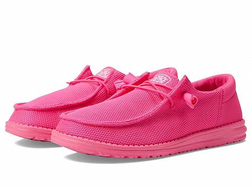 楽天グッズ×グッズ送料無料 ヘイデュード Hey Dude レディース 女性用 シューズ 靴 スニーカー 運動靴 Wendy Funk Mono Slip-On Casual Shoes - Electric Pink