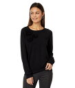 送料無料 Elliott Lauren レディース 女性用 ファッション セーター Marella Raglan Sleeve Sweater w/ Rosettes Detail - Black