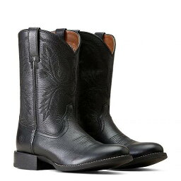 送料無料 アリアト Ariat メンズ 男性用 シューズ 靴 ブーツ ウエスタンブーツ Sport Stratten - Black Deertan